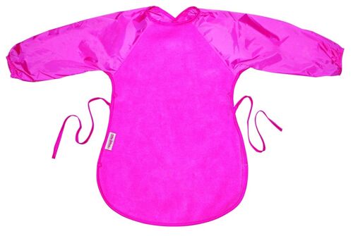 Cerise Fleece Messy Eater Bib