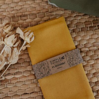 Furoshiki "Cotton fabrics" - Mustard