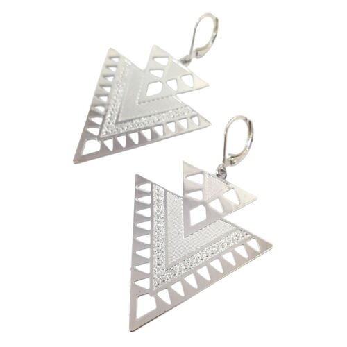 Boucles d'oreilles Arrow plaqué argent