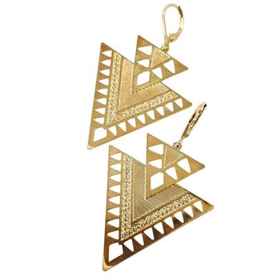 Gold plated Arrow earrings