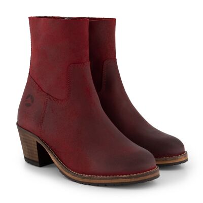 Travelin' Bordeaux Wax Suede Lady Red