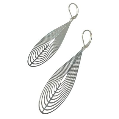 Silver plated Goliath earrings