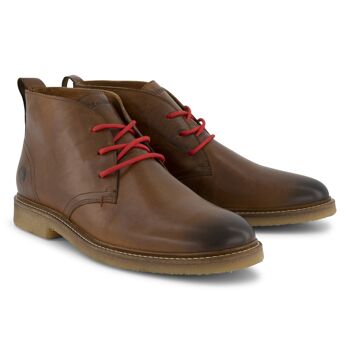 Travelin' Glasgow Cuir Homme Cognac 5