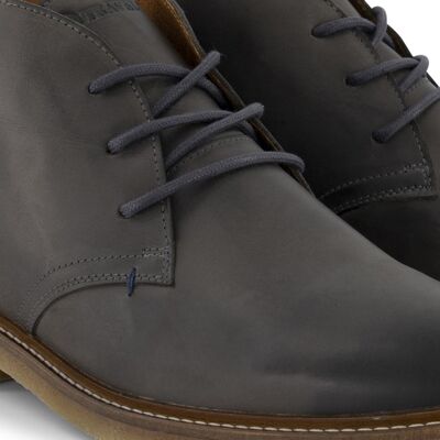 Travelin' Glasgow Leather Men Darkgrey