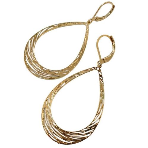 Boucles d'oreilles Marion plaqué or