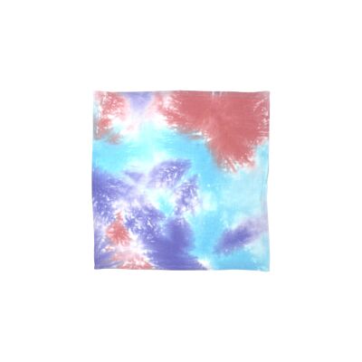 Purple and blue tie and dye napkin - Plum - Set of 2