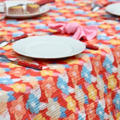 Floral pattern tablecloth - Spring flower - 3 sizes available