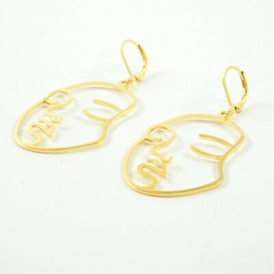 Gold plated Viviane earrings