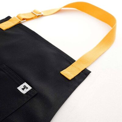 Delantal Chef line black apron