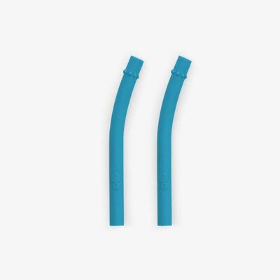 Mini Straw 2pk Blue