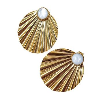 Puces d’oreilles Shell Nacre 1