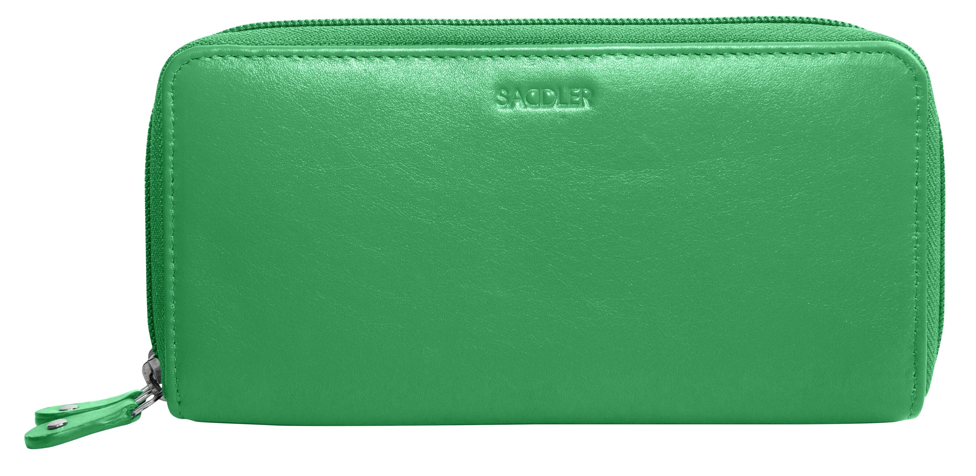 SADDLER Womens RFID Protected Real Leather Medium Bifold Purse Wallet with  Zipper Coin Purse