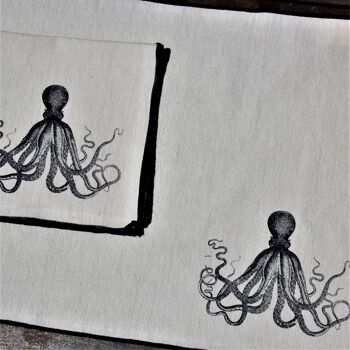 Set de table individuel et serviette Octopus 4