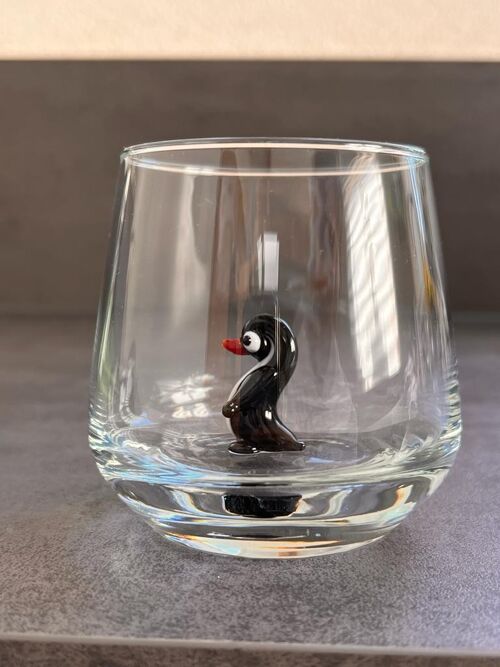 Waterglas Murano Penguin