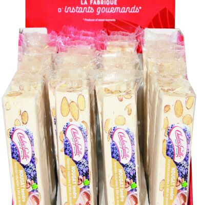 Natürlicher Mandel-Nougat-Lavendel-Honig-Riegel 100 g