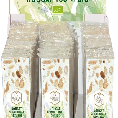 Nougat de montelimar Biologique en barre 50g en PAV