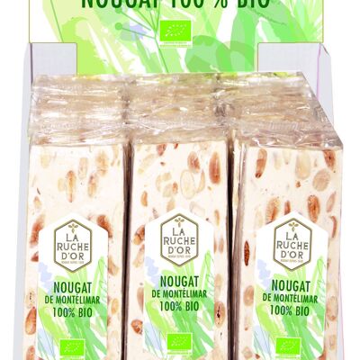 Nougat de montelimar Biologique en barre 100g en PAV