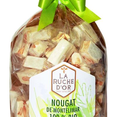 Beutel mit 400 g Bio-Nougat von Montelimar