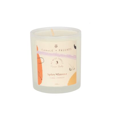 No.3 Spicy Mimosa Glass Candle - Small