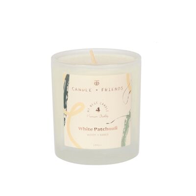 No.4 White Patchouli Glass Candle - Small