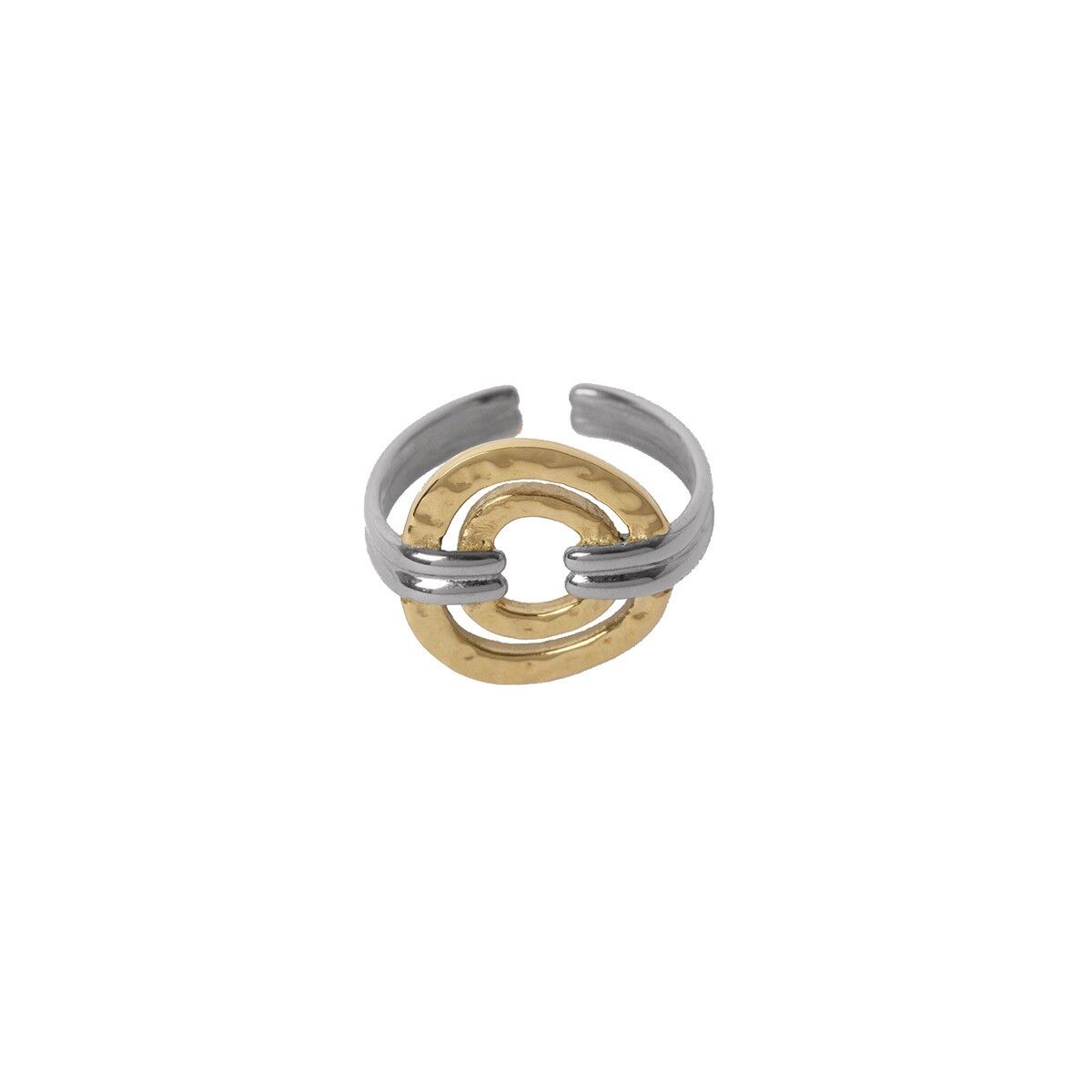 Großer Traumring - Gold/Silber
