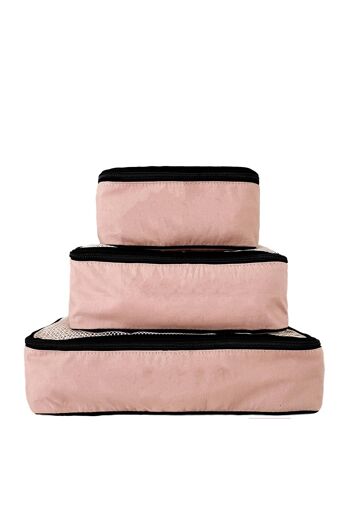Cubes d'emballage en coton, paquet de 3, rose/blush 4