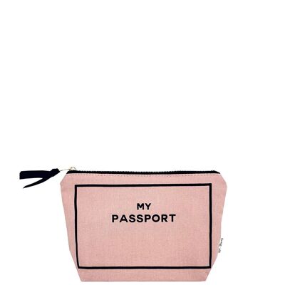 Funda para pasaporte, rosa/rubor