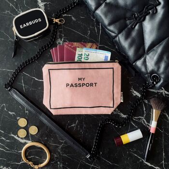 Pochette pour passeport, rose/blush 2