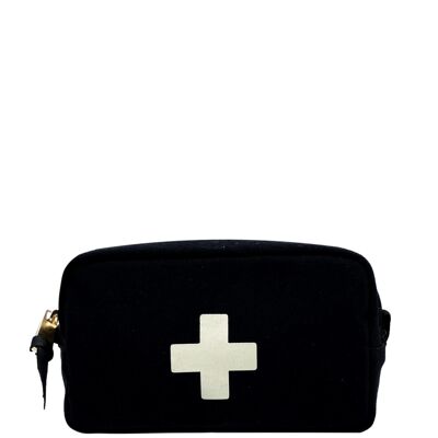 Pochette de rangement pour premiers secours, noire