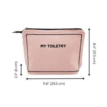 Trousse de toilette avec doublure enduite, rose/blush 2