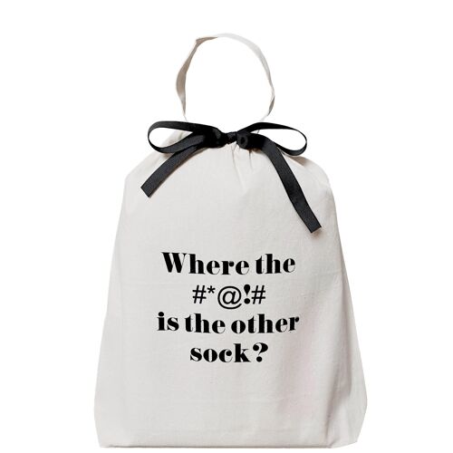 Where #*@!# Sock Bag, Cream
