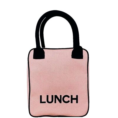 Boîte à lunch isolée, rose/blush