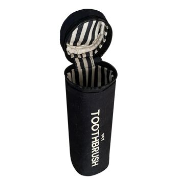 Étui de voyage pour brosse à dents, noir 6