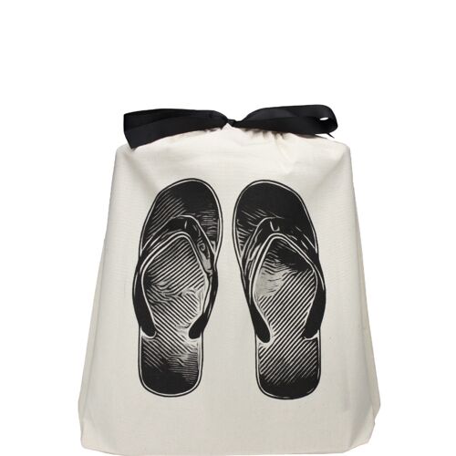 Flip Flops Shoe Bag, Cream