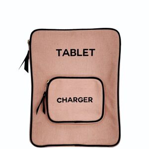 Étui pour tablette 11", pochette pour chargeur, rose/blush