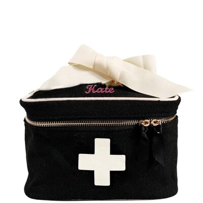 Meds and First Aid Storage Box, Black