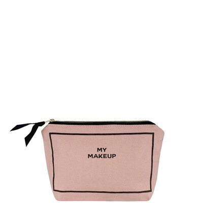 Ma trousse de maquillage, doublure enduite rose/blush