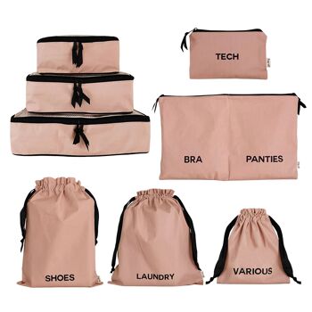 BA Travel Set, 8-pack Rose/Blush 12