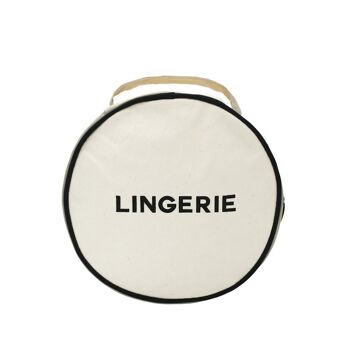 Étui à lingerie rond, crème 10