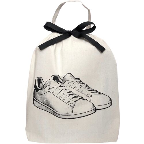 White Sneakers Shoe Bag, Cream