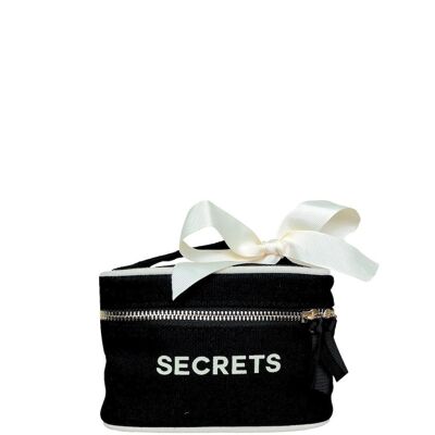 Mini-Beautybox für Geheimnisse, Schwarz