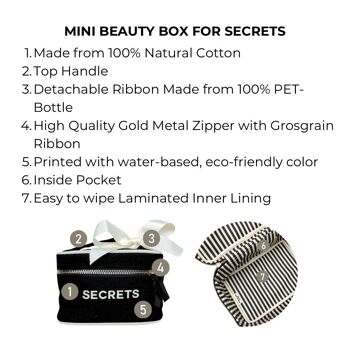 Mini Coffret Beauté à Secrets, Noir 4