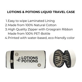 Lotions et potions, étui de voyage liquide, crème 4