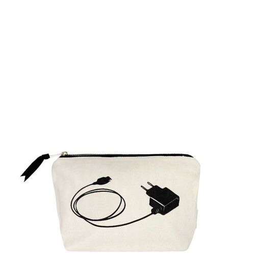 Charger Pouch, Cream