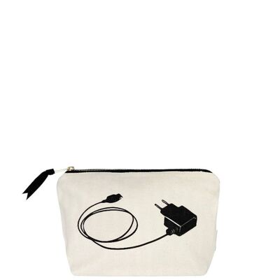 Pochette de chargeur, crème