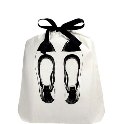 Borsa per scarpe ballerine, Crema