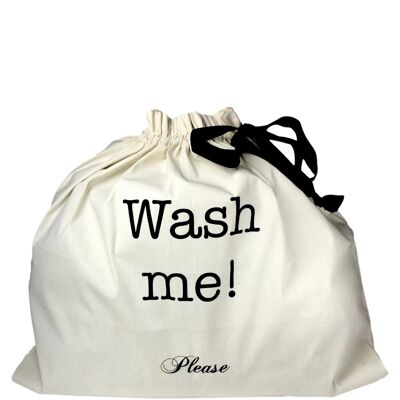 Large Wash Me Laundry Bag, Cream