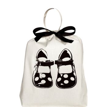 Sac à chaussures pour enfants, crème 4