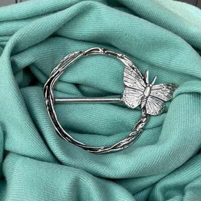 Vintage Butterfly Scarf Ring