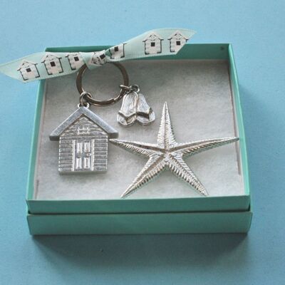 Boxed Gift Set - Keyring & Starfish